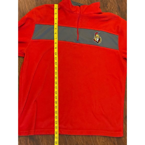 Majestic Ottawa Senators Clippin' Chiller Quarter Zip Jacket - Red Size Large - Picture 5 of 7